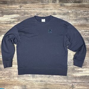 Puma Crewneck Sweatshirt - Embroidered Logo - Men’s M - Navy - GUC